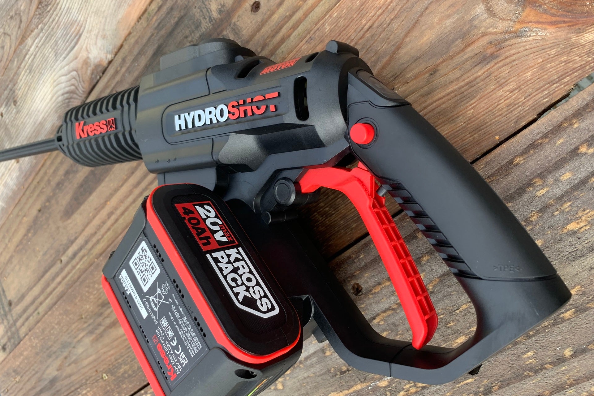Kress 20V KrossPack Limpiador eléctrico portátil sin escobillas KG633E.9 carga de batería