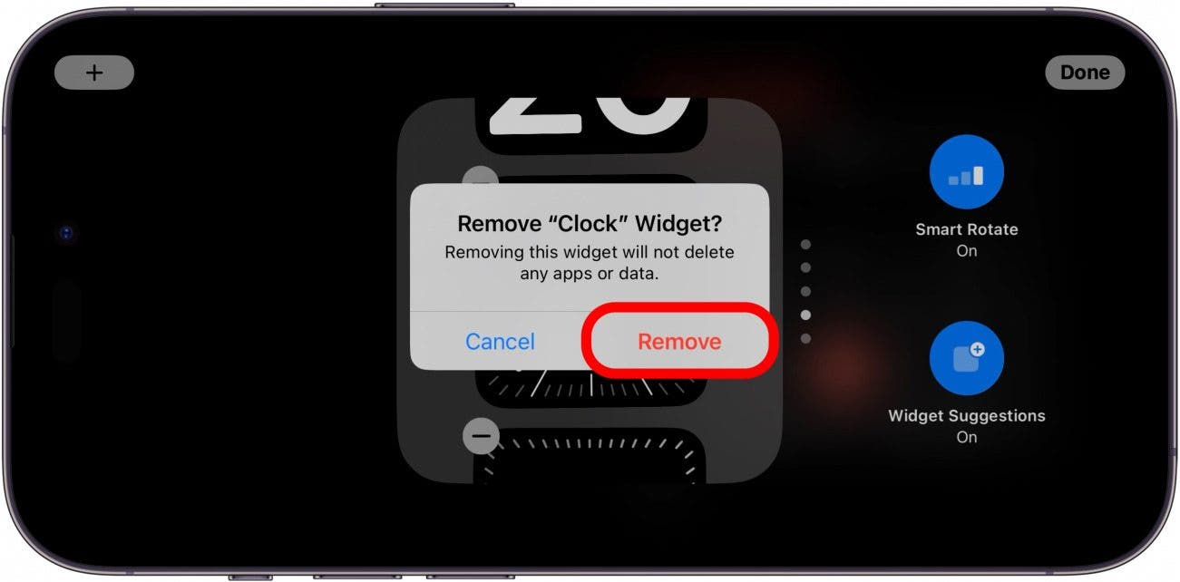 cambiar el reloj en el iphone en espera