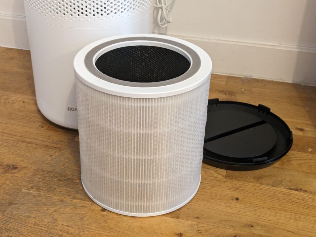 El filtro grande, extraído del Core 400S