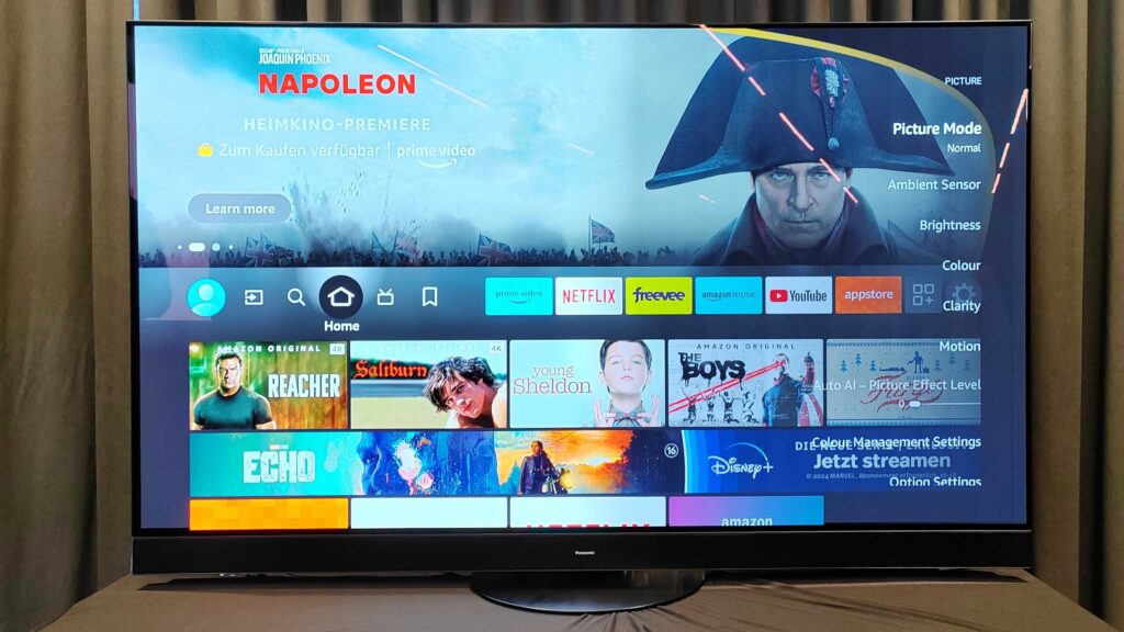 Panasonic Z95A con sistema operativo Fire TV