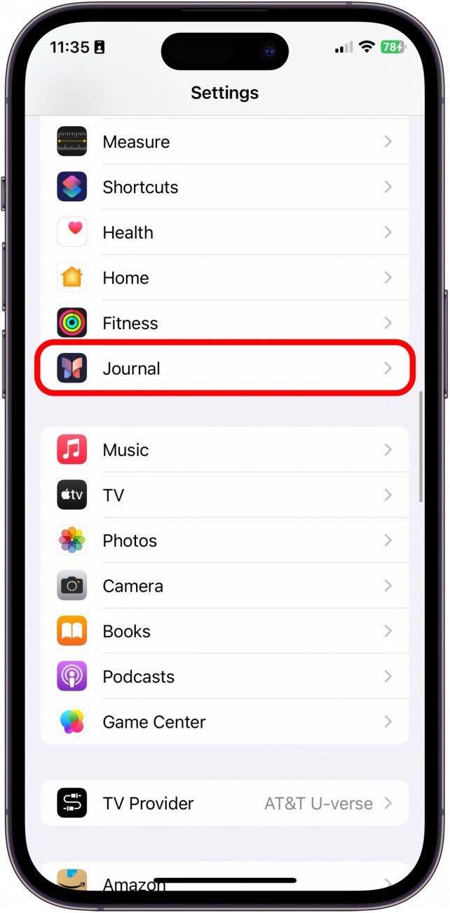 aplicación de diario de manzana