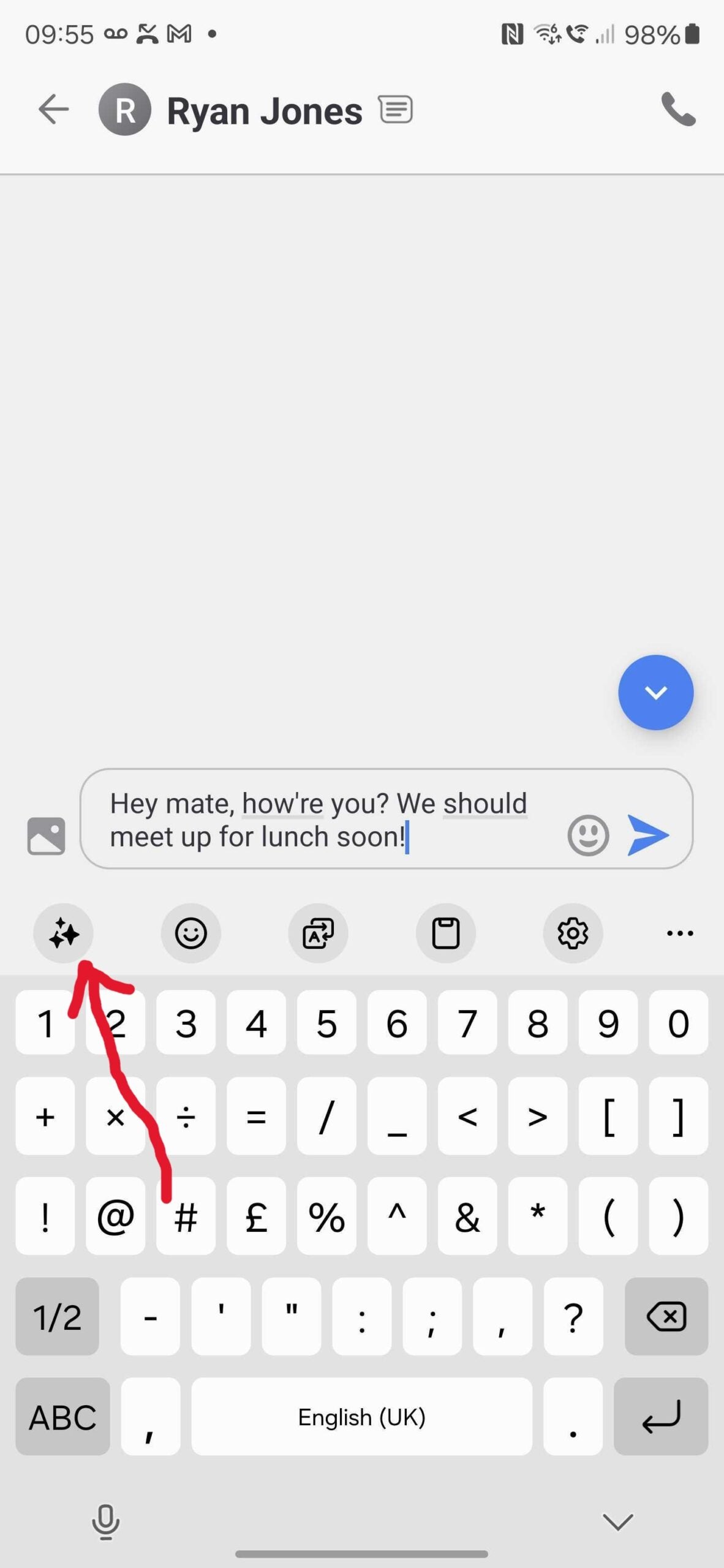 Cómo usar IA para escribir mensajes en el Samsung Galaxy S24