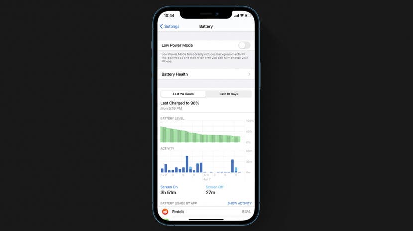 Como activar el modo de bajo consumo en tu iPhone