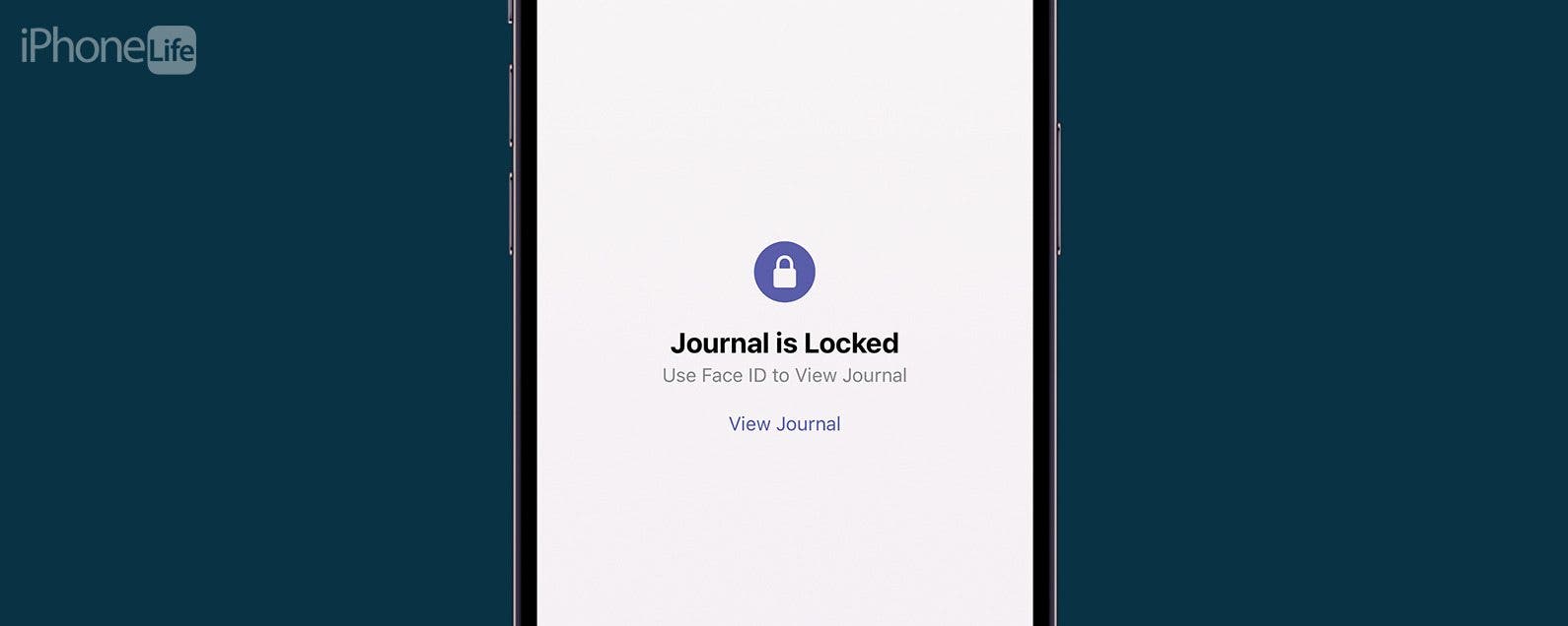 Como bloquear la aplicacion Journal en iOS 17