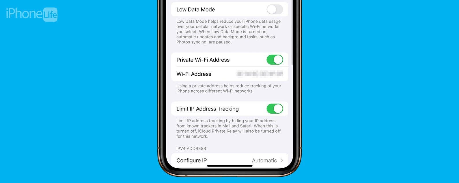 Direccion WiFi privada que es y como habilitarla