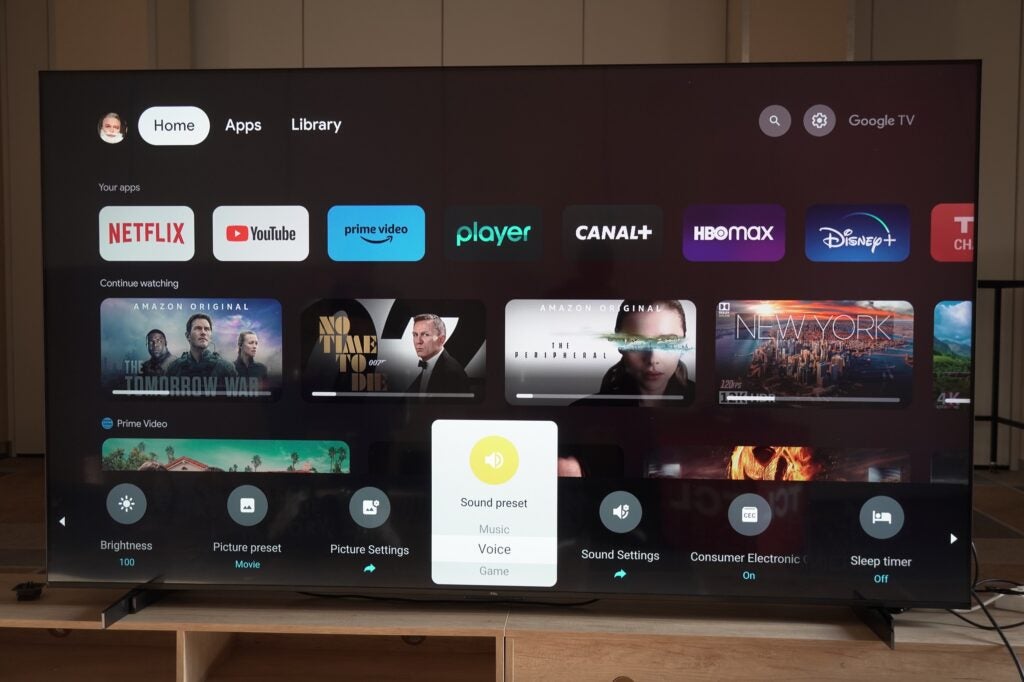 TCL 98P745K Google TV