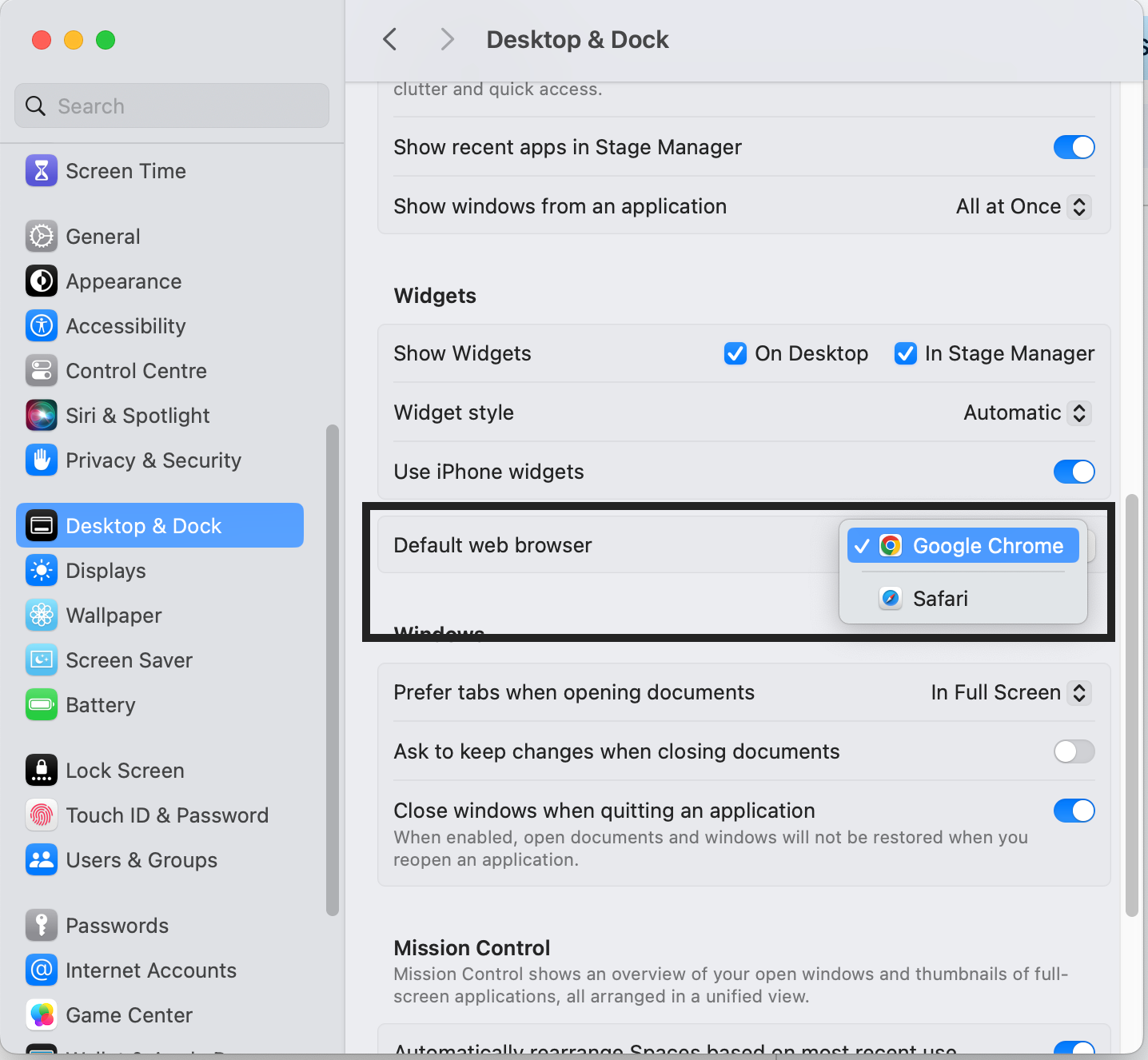 1707952360 353 Como cambiar el navegador predeterminado en Mac