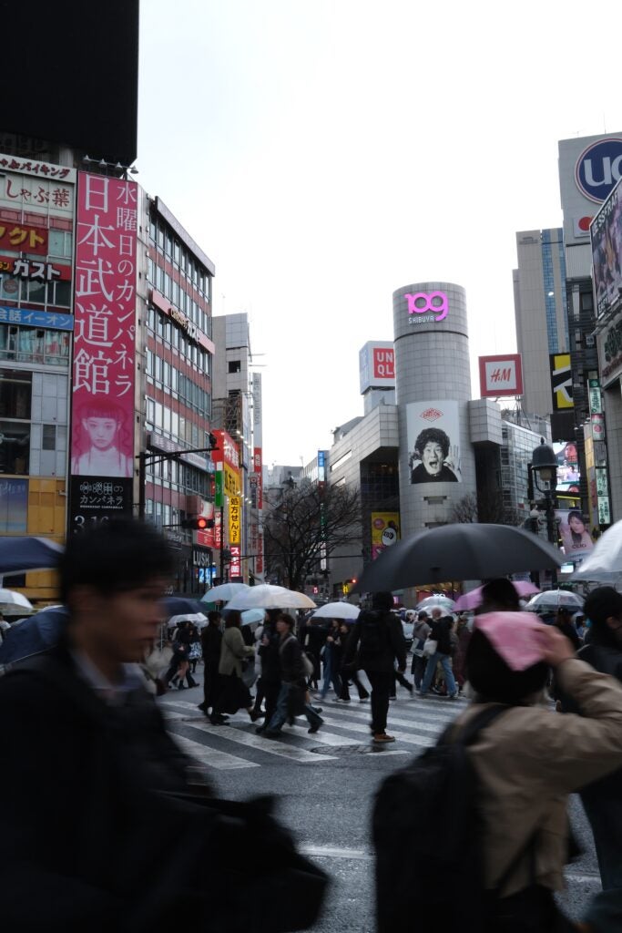 Fujifilm X100VI cruce de shibuya
