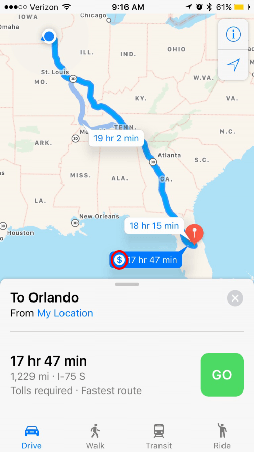 1708471495 528 Como evitar las carreteras de peaje en Apple Maps con