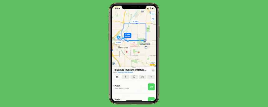1708760929 Como obtener indicaciones de transporte publico en Apple Maps en