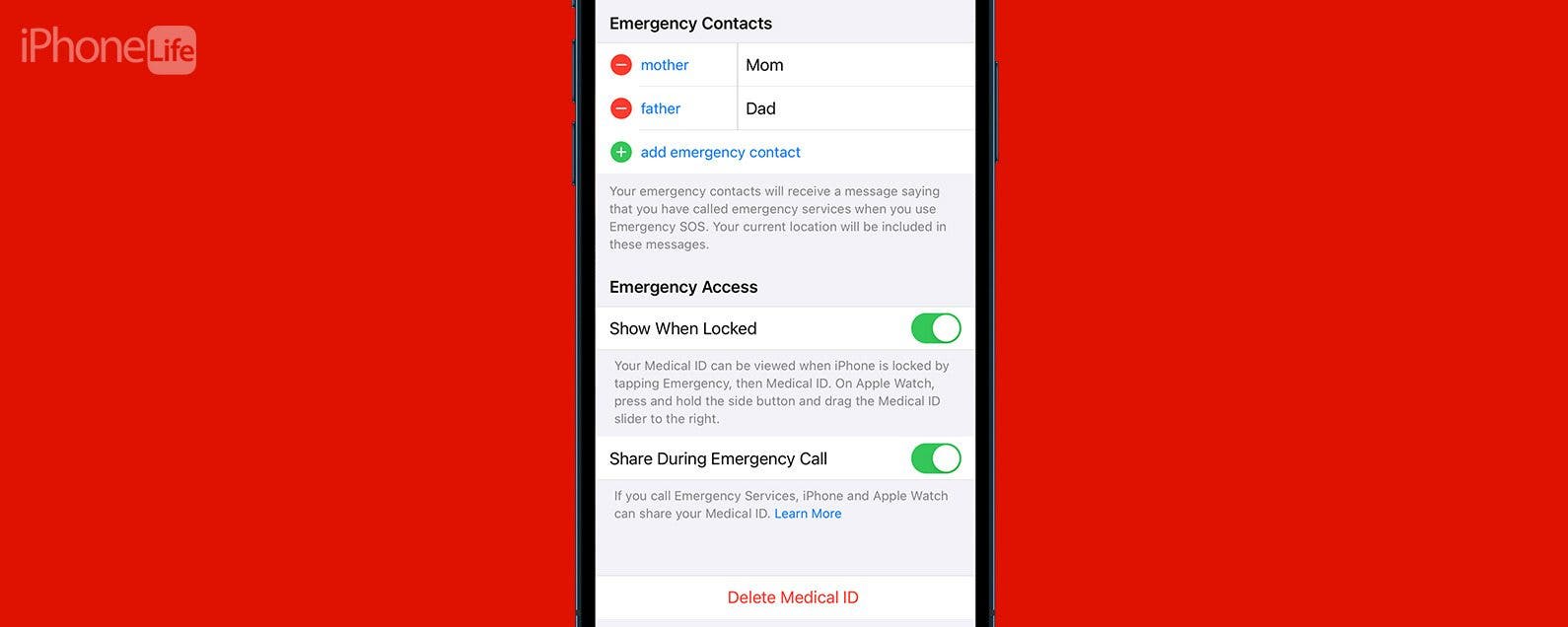 Como cambiar un contacto de emergencia en iPhone