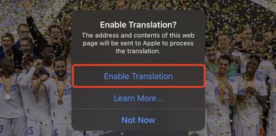 3traducir safari ios