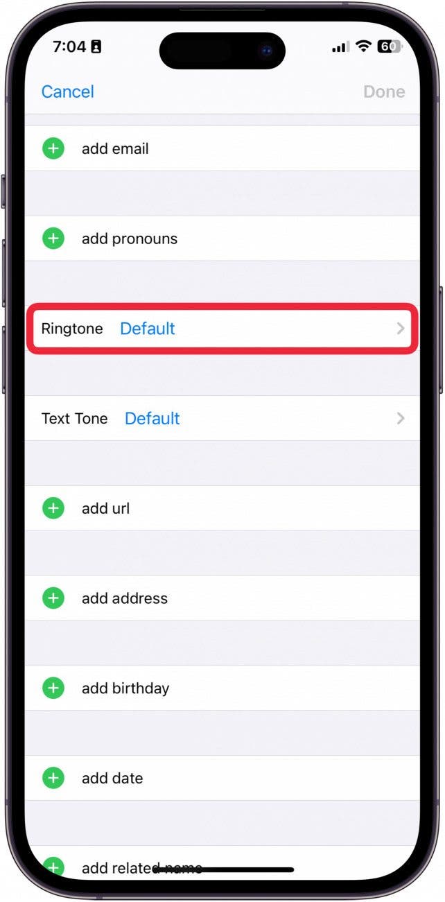 ¿Cómo se configura un tono de llamada para un contacto?