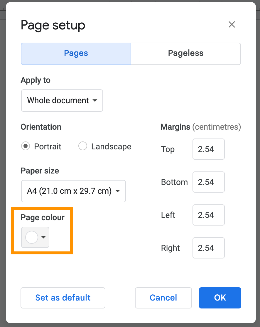 1709766094 190 Como cambiar el color de fondo en Google Docs