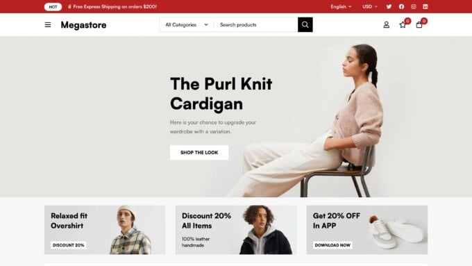 MinimogWP es uno de los principales temas de Elementor WooCommerce.