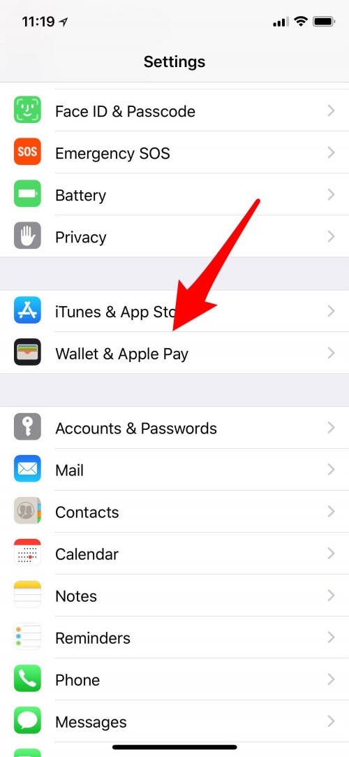 configuración de pago de Apple de billetera