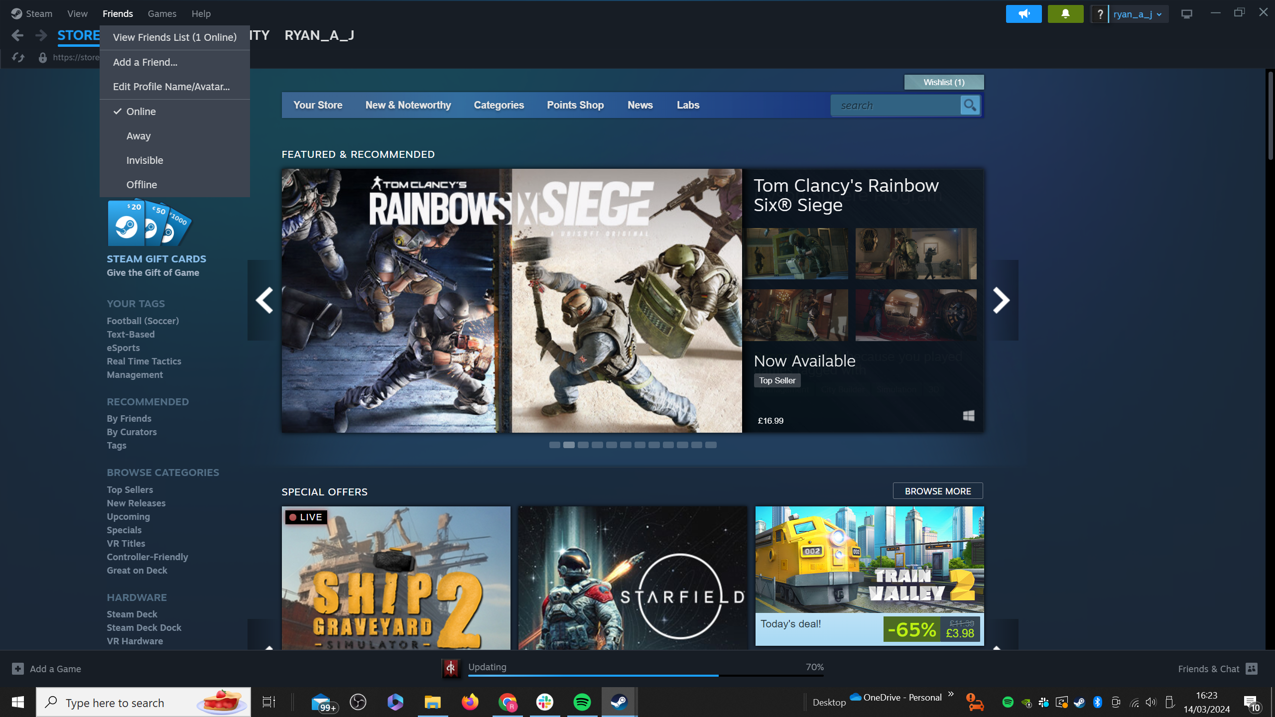 1710529247 136 Como aparecer sin conexion en Steam