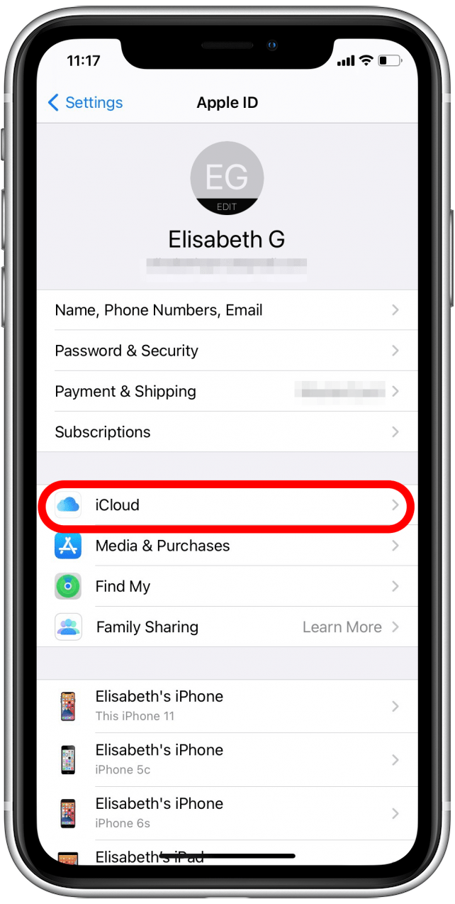 Toca iCloud