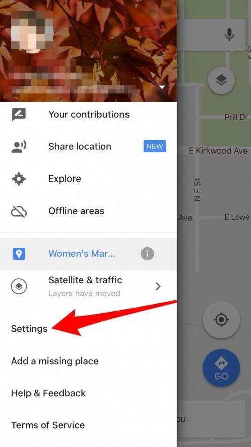 borrar el historial de búsqueda de Google Maps