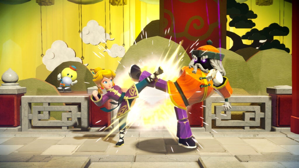 Princesa Peach: ¡Hora del espectáculo!  kung fu