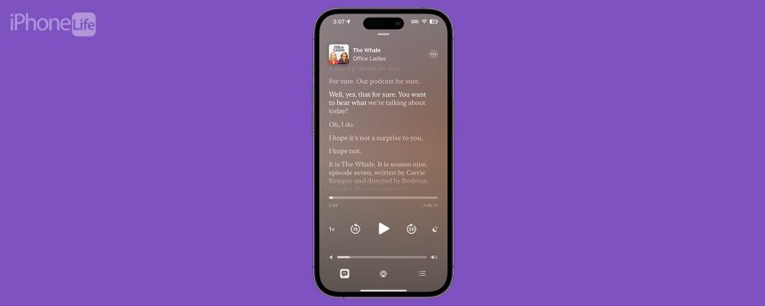 1711391070 Como ver las transcripciones de podcasts en la aplicacion Podcasts
