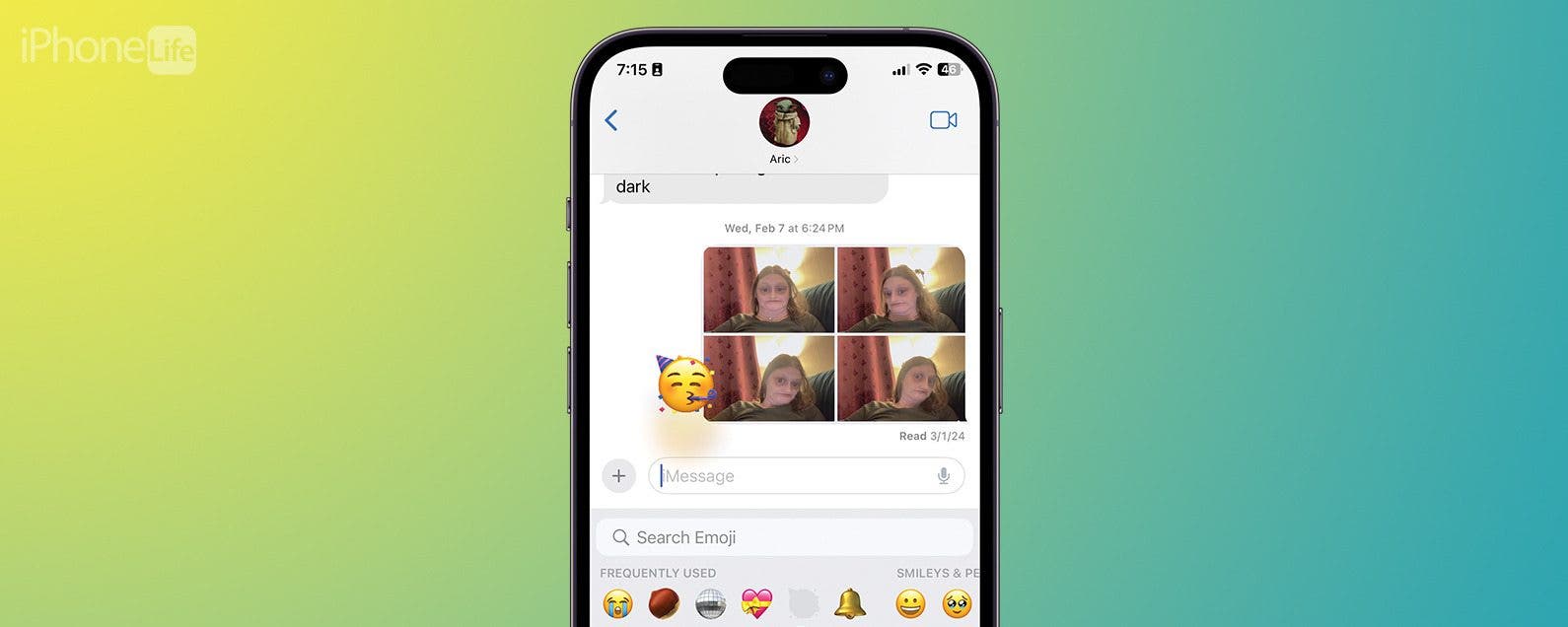 Como arrastrar y soltar emojis en iMessage