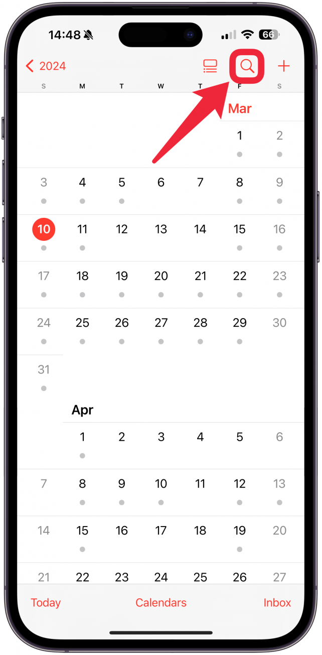 1. Primero, asegúrese de estar buscando correctamente en la aplicación Calendario y revise la ortografía.