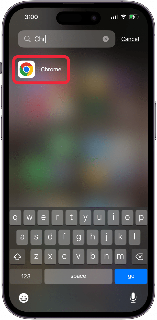 Abra la aplicación Chrome para bloquear las pestañas del iPhone en modo incógnito.