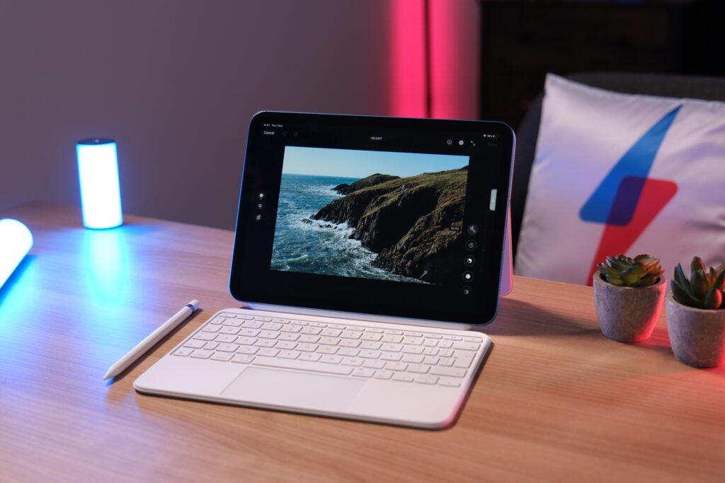 Edición de fotografías en iPad de décima generación