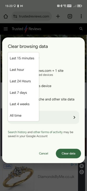 1712343654 250 Como borrar tu historial de navegacion en Android