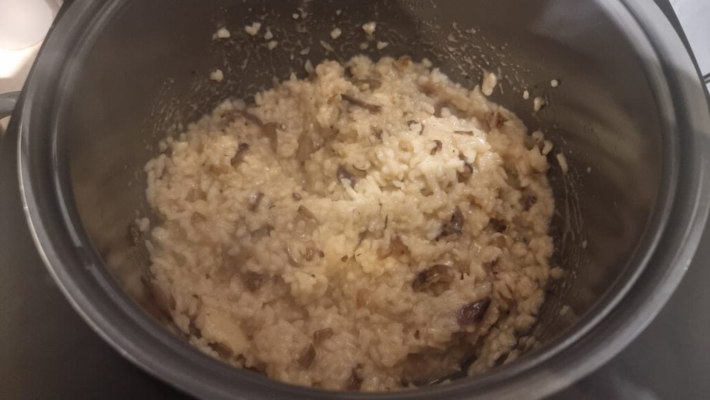 Arroz risotto - Muestra de comida de olla arrocera Cosori
