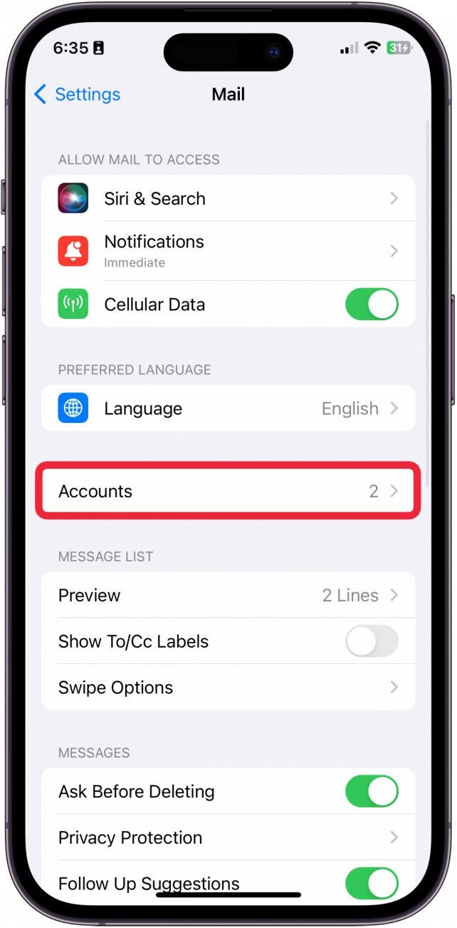 cómo crear una nueva cuenta de correo electrónico en iphone