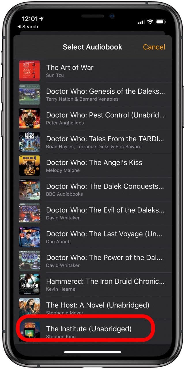 Cómo escuchar audiolibros en un Apple Watch
