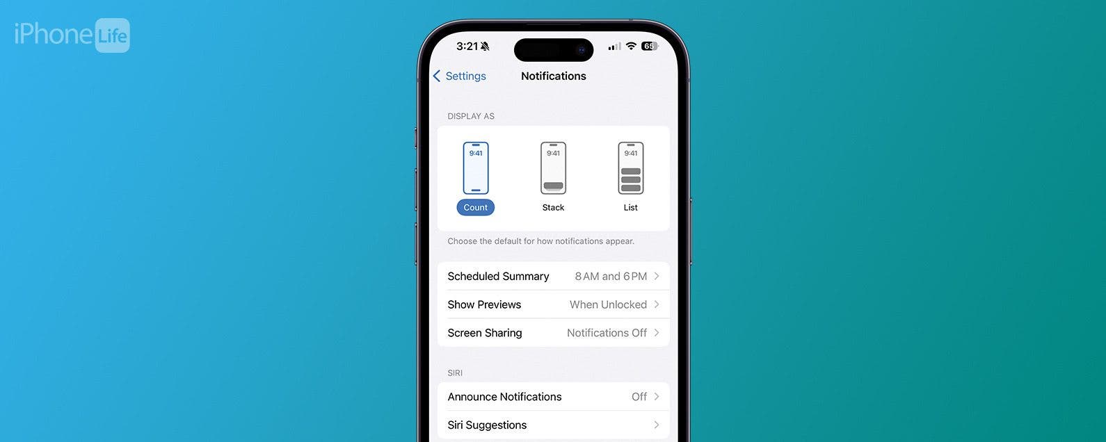 Notificaciones sensatas