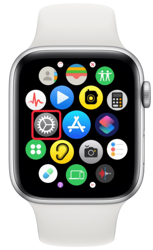 toca la aplicación de configuración del Apple Watch