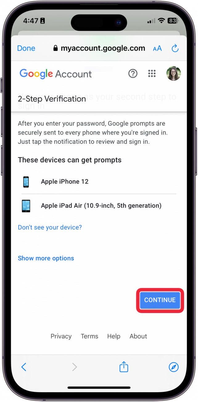 factor 2 de gmail