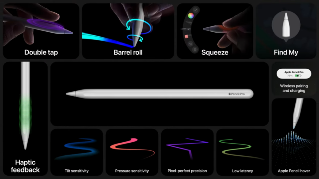 Especificaciones del Apple Pencil Pro
