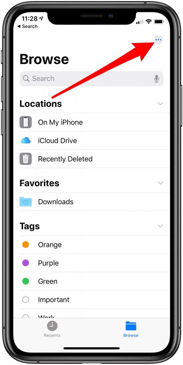 Como escanear un documento en la aplicacion Archivos de iPhone