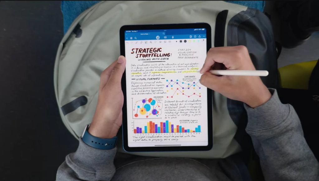 Garabateando en el iPad Air 6