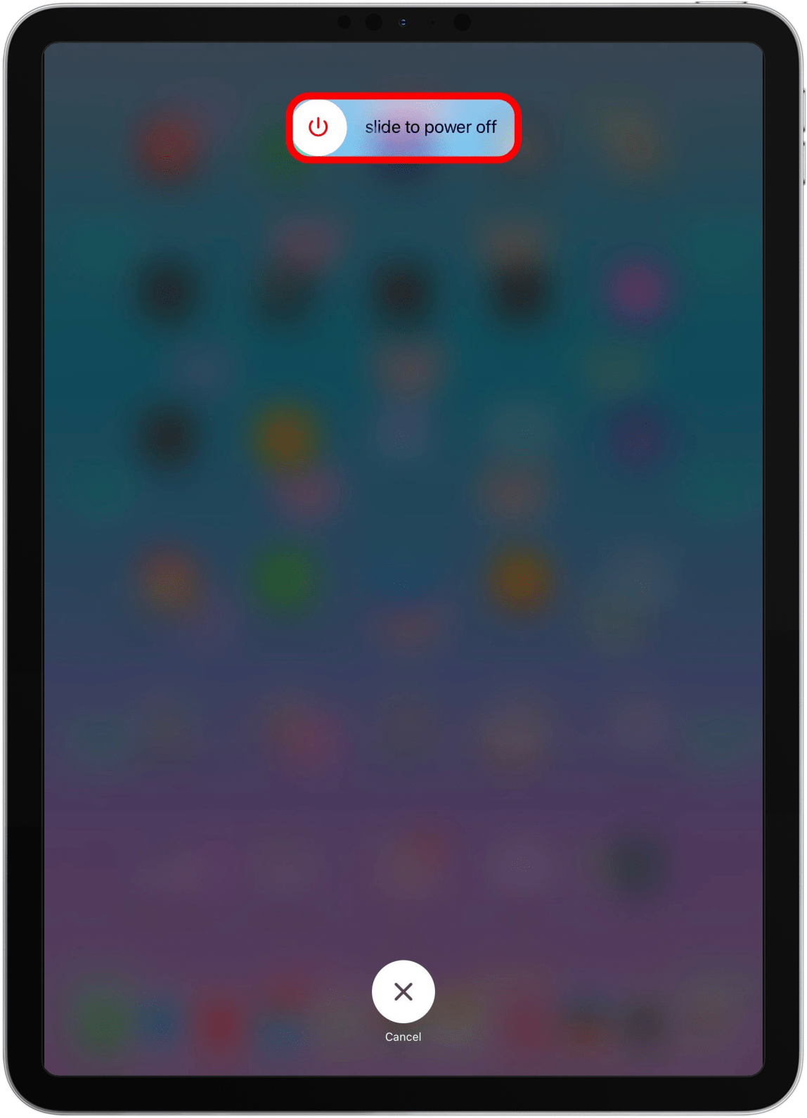   apagar un iPad 