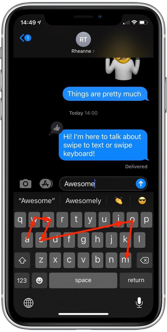 teclado swipe