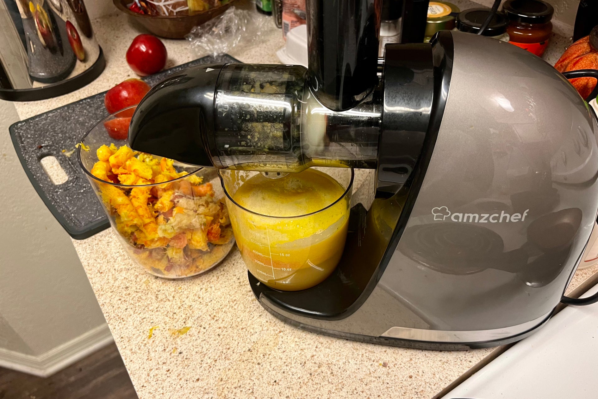 AMZCHEF Exprimidor lento ZM1501 zumo fresco