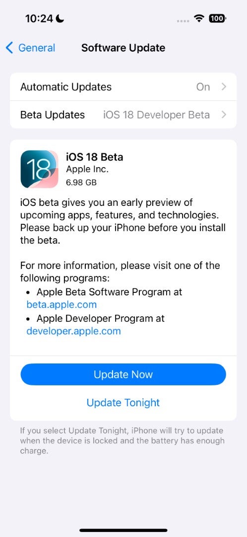1718102199 494 Como instalar la version beta para desarrolladores de iOS 18