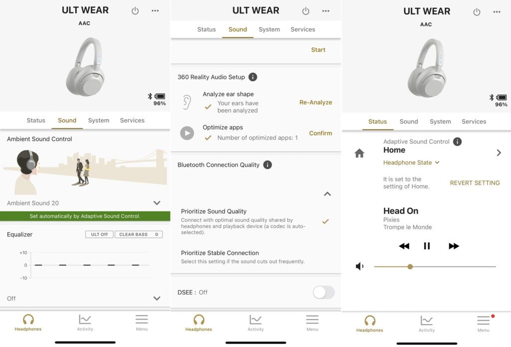 Aplicación Sony ULT WEAR Auriculares