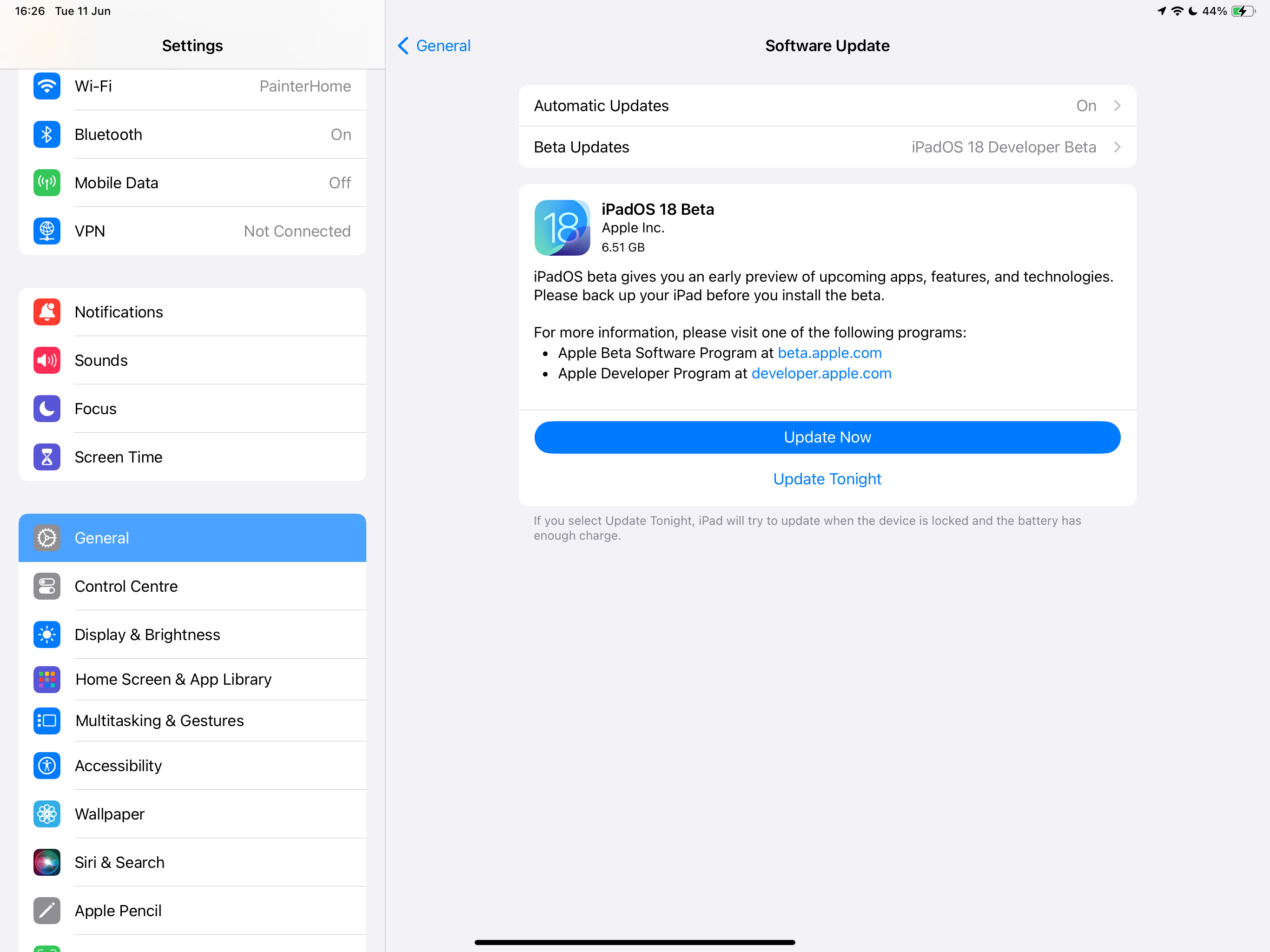 1718127400 53 Como instalar la version beta para desarrolladores de iPadOS 18