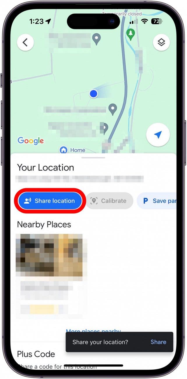 cómo compartir ubicación de iPhone a Android