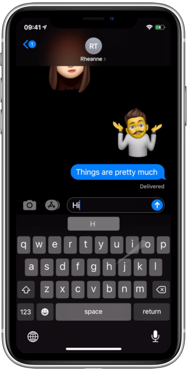 Como deslizar texto en el iPhone con iOS 13