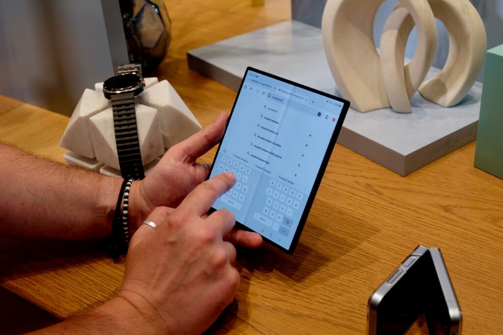 Escritura abierta en el Samsung Galaxy Z Fold 6