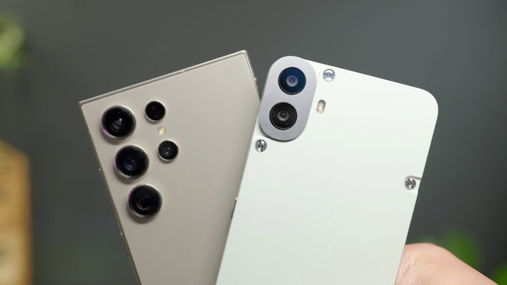 CMF Phone 1 - S24 ultra: primer plano de la cámara