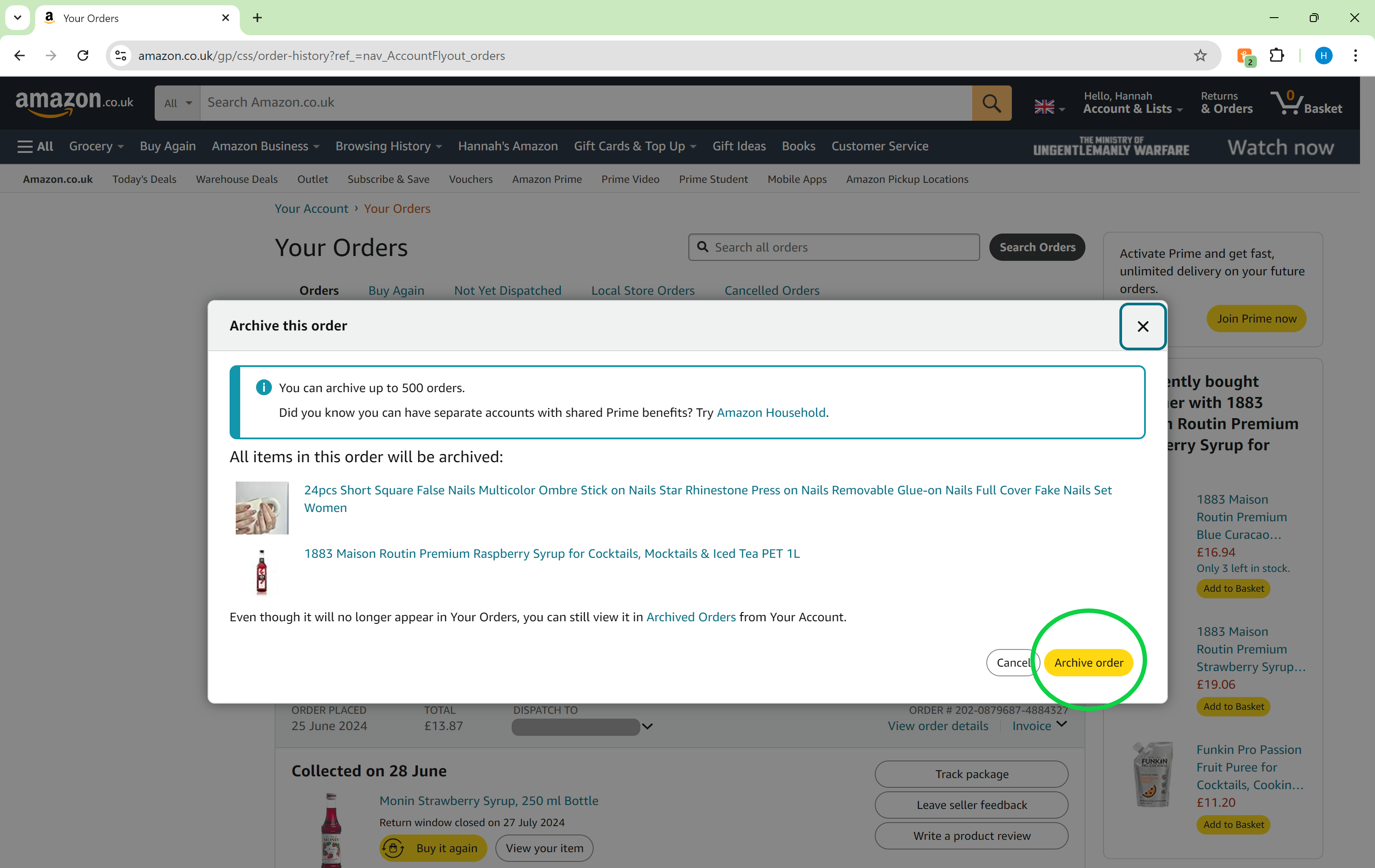 1722366759 917 Como ocultar un pedido en Amazon